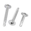 410 Stainless Steel Phillips Round Head Self-Drilling Tap Screw with Washer.