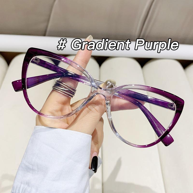 Ultralight Anti Blue Light Cat Eye Reading Glasses Women Antifatigue Presbyopia Eyeglasses Transparent Fashion Eyewear Okulary