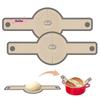 2Pcs Silicone Baking Mat with Long Handle Dough Transfer Pad Non-Stick Parchment Sling Kitchen Accessory for Easy Extraction