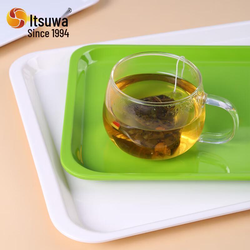 Wuhe White Melamine Square Serving Tray, 16-inch