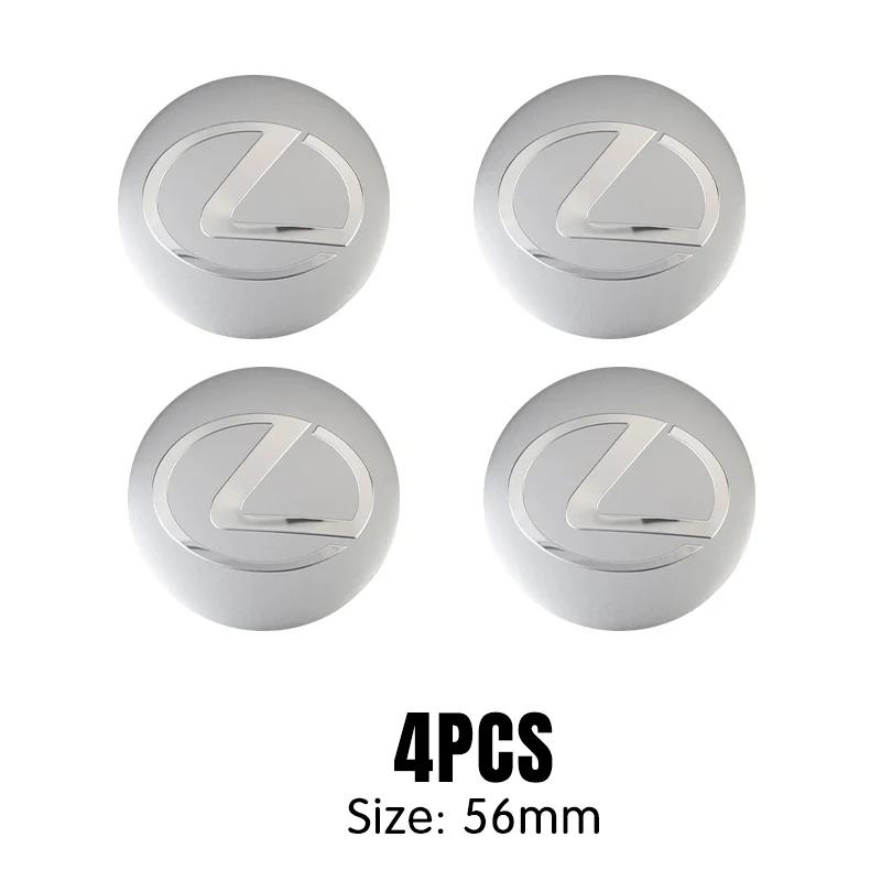 4pcs 56/60mm Car Styling Car Wheel Center Hub Cap Covers Badge For Lexus ES RX NX LS UX LM LX GX LC RZ IS CT GS RC HS SC TX LBX