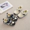 Children's Sports Shoes Spring 2025 New Leather Surface Breathable Boys' Shoes Soft Sole Non-slip Girls' Shoes Dexun Forrest Gump Shoes
