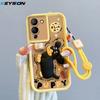 KEYSION Shockproof Case for Infinix Note 12 G96 with Lanyard Silicone Cute 3D Cartoon Doll Phone Cover for Infinix Note 12 G96