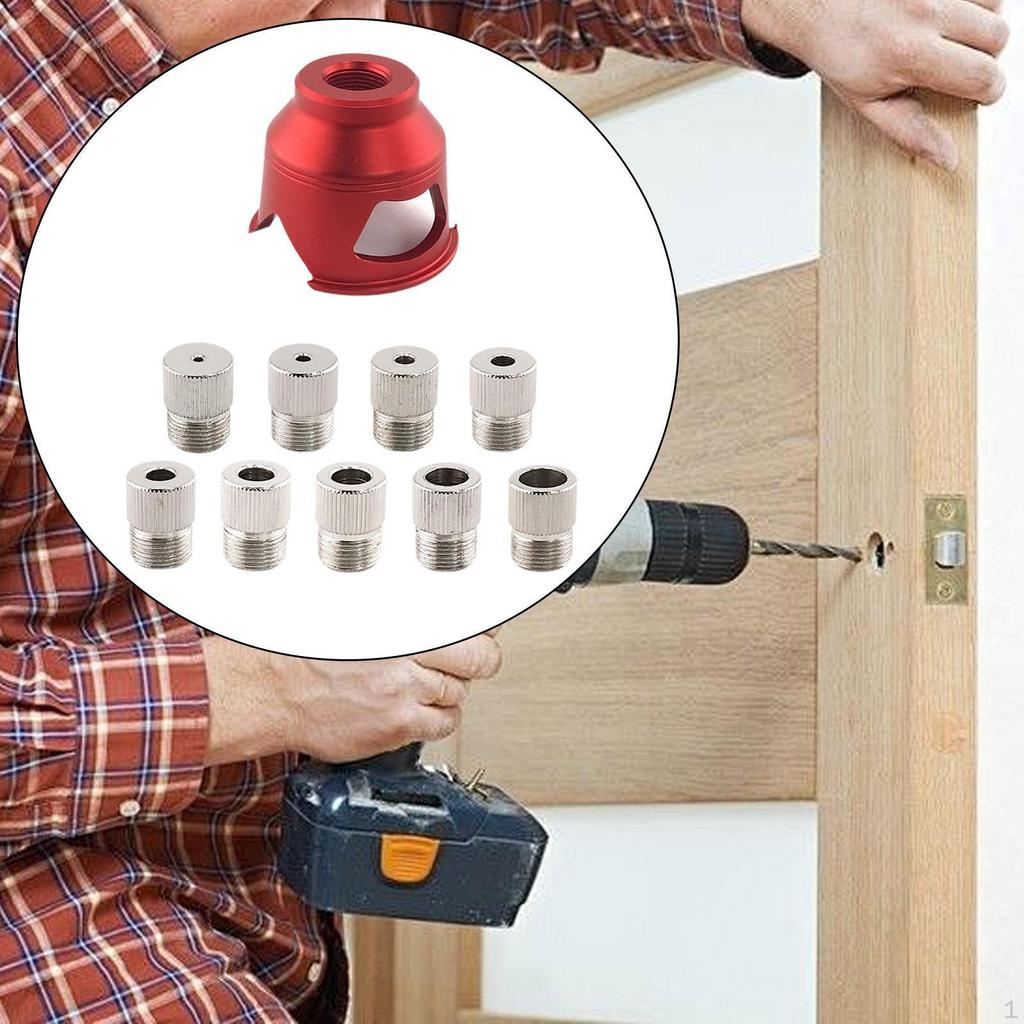 Positioning Puncher Self Centering Dowel Jig Kit Punching Tool Portable Straight Hole Drill for