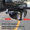 Car Blind Spot Mirror 360° Adjustable Auto Auxiliary Rearview Convex Mirror Eliminate Blind Spots And Avoid Vehicle Collisions