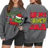 Women's Casual Fashion Long Sleeve Christmas Printed Round Neck Sweatshirt Top