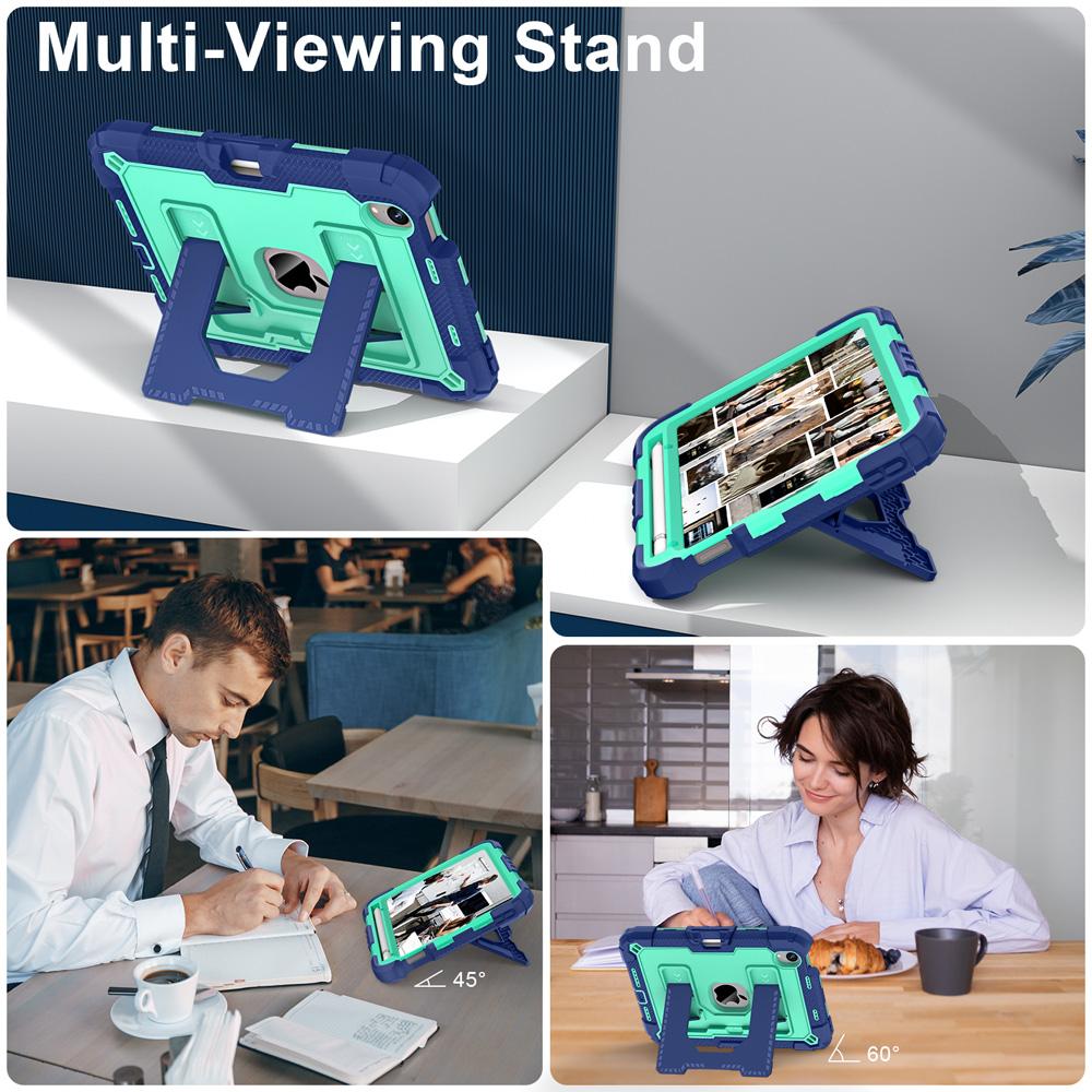 Shockproof Silicone+PC Tablet Cases for 8.3'' IPad Mini 7/6 2024/2021 7th/6th Mini7/Mini6 Case Cover Coque Stand Shell