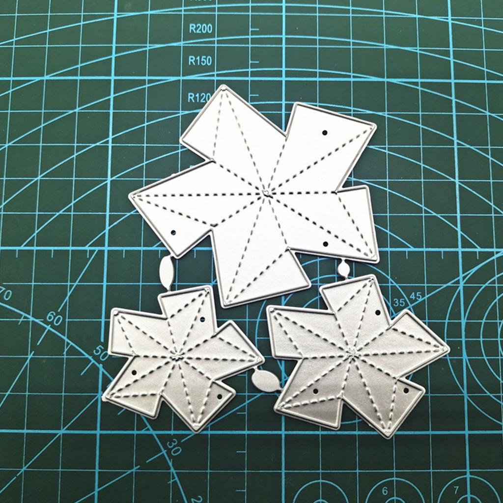 Star Shape Die Cut Metal Embossing Stencils Carbon Steel Cutting Dies for Card Making Scrapbooking Craft Embellishments