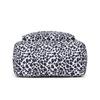 Three-Piece Backpack Set Large Capacity Women's Leopard Print Backpack Student Schoolbag