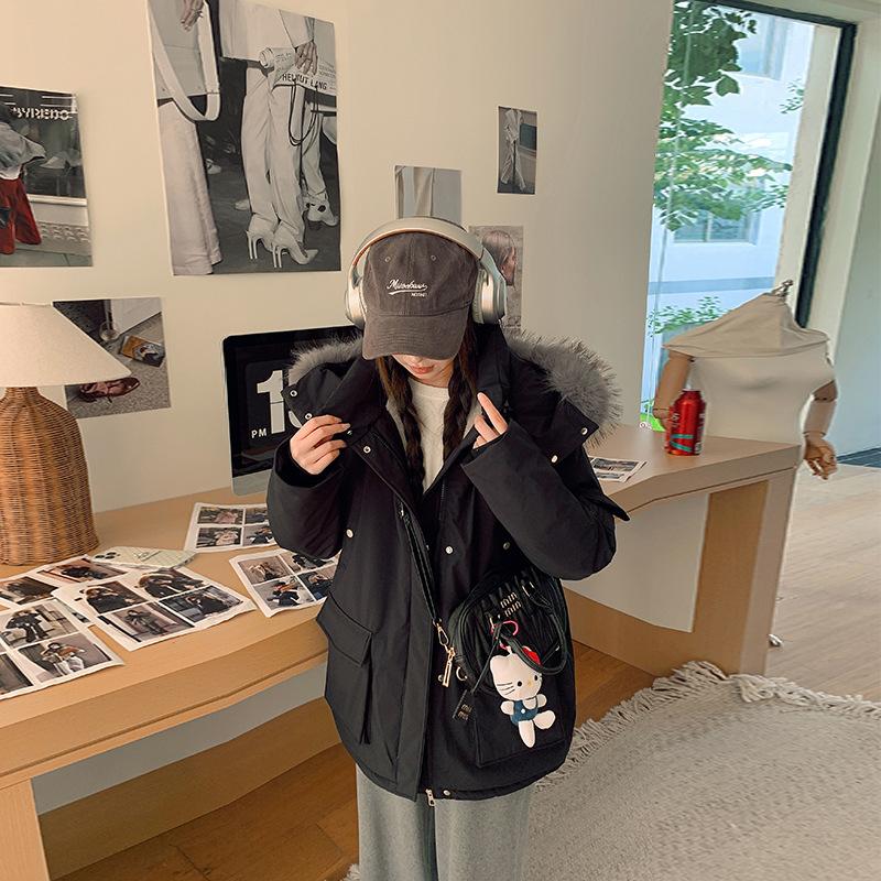 Pie Overcome Women's Winter Wear New Cotton-padded Clothes, Cotton-padded Jackets, Korean Loose Hooded Cotton-padded Jackets