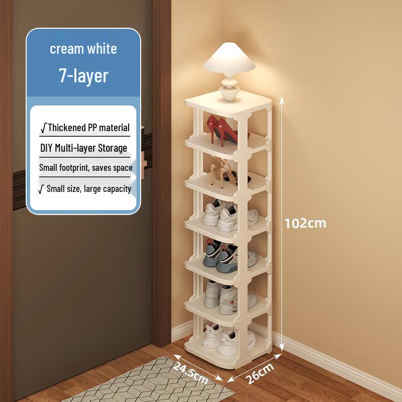 Multi-layer Shoe Rack for Narrow Entrances - Compact Indoor Storage for Dorms & Rental Homes