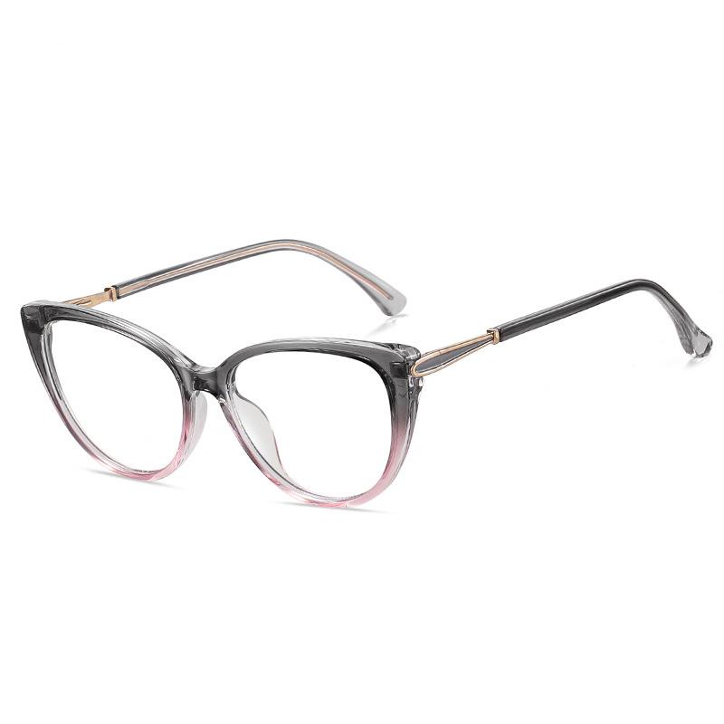 Fashion Cat Eye Myopia Glasses For Women Outdoor UV Protection Prescription Glasses Spring hinge Near Sight Eyeglasses