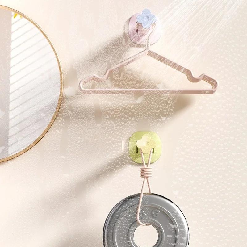 1-10PCS No Drill Wall Mounted Clothes Rack Adjustable Hanging Organizer for Balcony Laundry Storage Space Saving Home Drying Rod