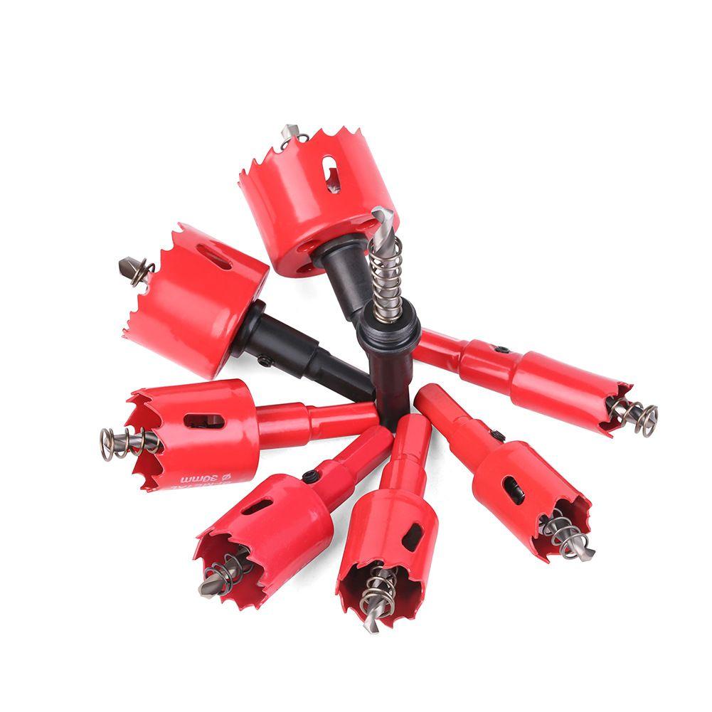 Bi-Metal Hole Saw Kit - for Wood, Metal Pipe, Aluminum & Drywall, PV Woodworking Cutting Set (Multi-Purpose Drill Bit)