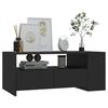 Vidaxl Coffee Table, Black, 102X55X42 Cm, Wood-Based Material