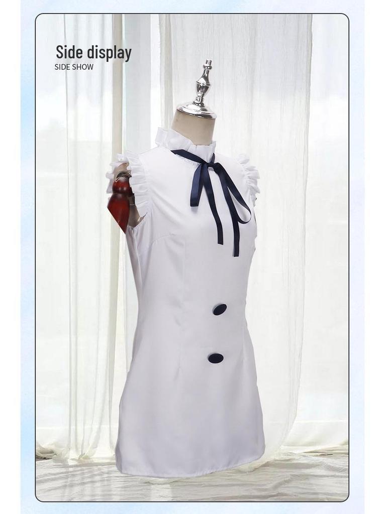 Červený Uta Cosplay Set: Japonský Lolita kabát a rukávy skladem