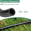 Grenzüberschreitendes Tropfbewässerungsset: 16 PVC Hauptleitung & 1/2" Mikro-Sprühkapillare für Gartenbewässerung
