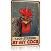 Retro Metal Tin Sign Colorful Vintage Wall Art Decor for Garage Living Room Bedroom 20x30 cm