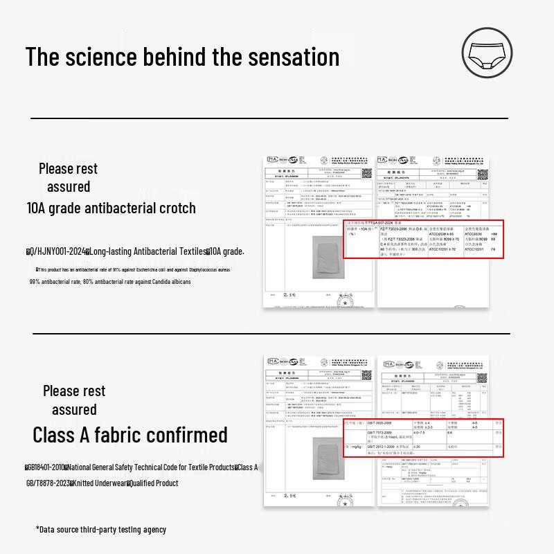 MiiOW Women's Pure Cotton Mid-Waist Panties - 4-Pack