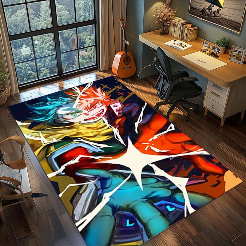 

My Hero Academia Non Slip Washable Rug Large Area Carpet Bedroom Gamer Room Home Decor 60x90cm