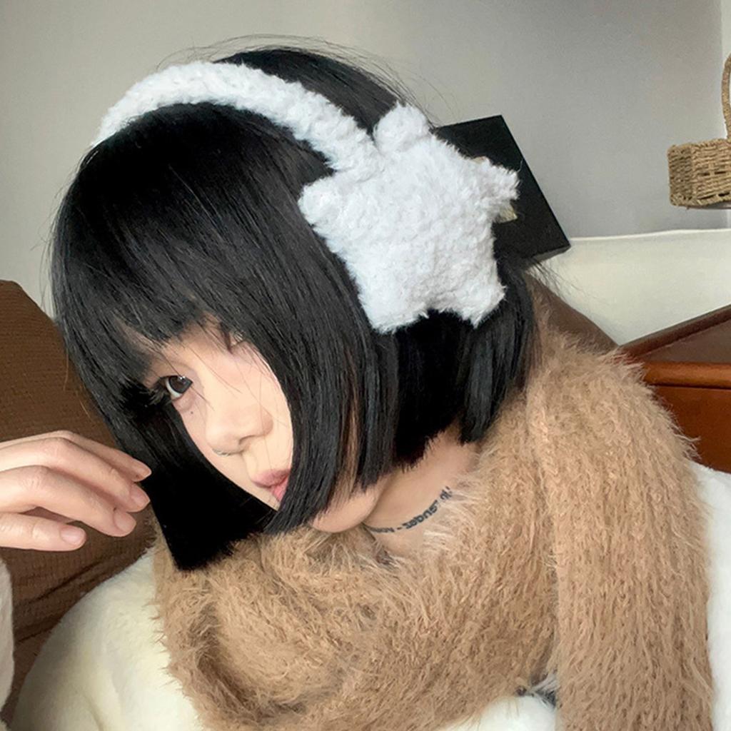 Plush Star Ear Muffs for Cold Weather Fashion Ear Protective Ear Warmers Thick Ear Muff for Winter Wear Skiing Hiking