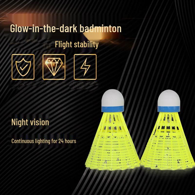 WEZHO LED Nylon Night Badminton Shuttlecocks