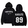 Felpa con stampa sul retro per uomo e donna della band rock tedesca Tokyo Hotel Kaulitz 89 maglia sportiva oversize retrò per uomo e donna Got