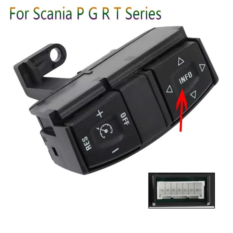Auto Steering Wheel Switch Audio Button Lower S Module Compatible for Scania R-Series Truck P G R T Series Parts Car Accessories