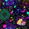 Astrology Tarots Table Altar Cloth Metaphysical Board Game Mat Pendulum Divinations Altar Tablecloth Board Game Card Pad