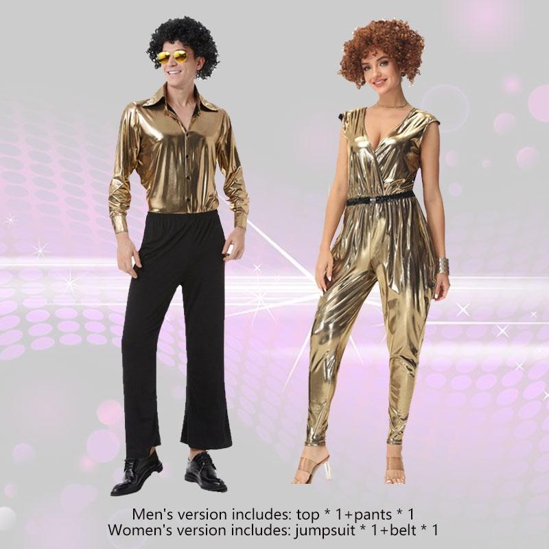 Unisex Polyesterfaser Kostüm für Spiel, Anime und Cosplay, Retro Europäischer und Amerikanischer Disco-Stil