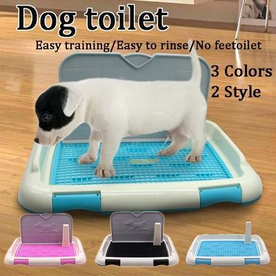 Mesh Dog Toilet with Simulation Wall Portable Pet Potty Tray Accessories Dog Pee Training Pet Supplies