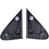 Pair Front Left and Right Rearview Triangle Trim Panel, Side Door Mirror Corner Triangle Fender Cover, Compatible with Toyota Corolla 2008-2013