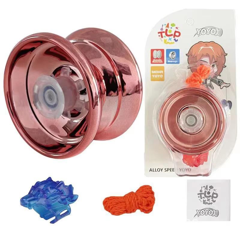 Yo-Yo 1PCS High-end Professional Alloy Material Children's Hand Pull Line Toy Easy To Use