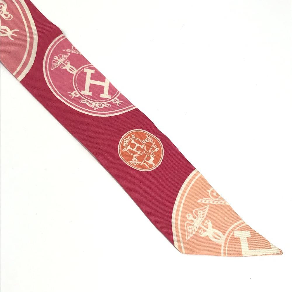 Hermes Twilly Scarf Silk Pink