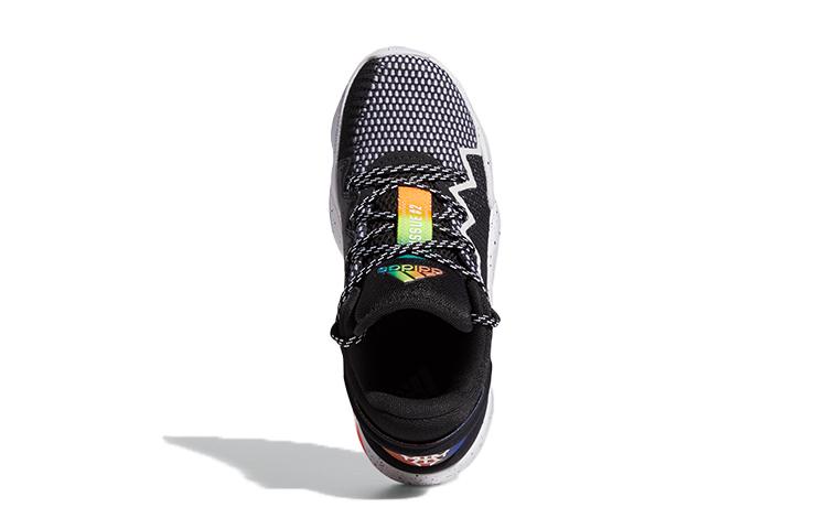 Adidas D.O.N. Issue #2 Breathable Low top Children's Basketball Shoes Black Orange Green Teenagers FZ1423
