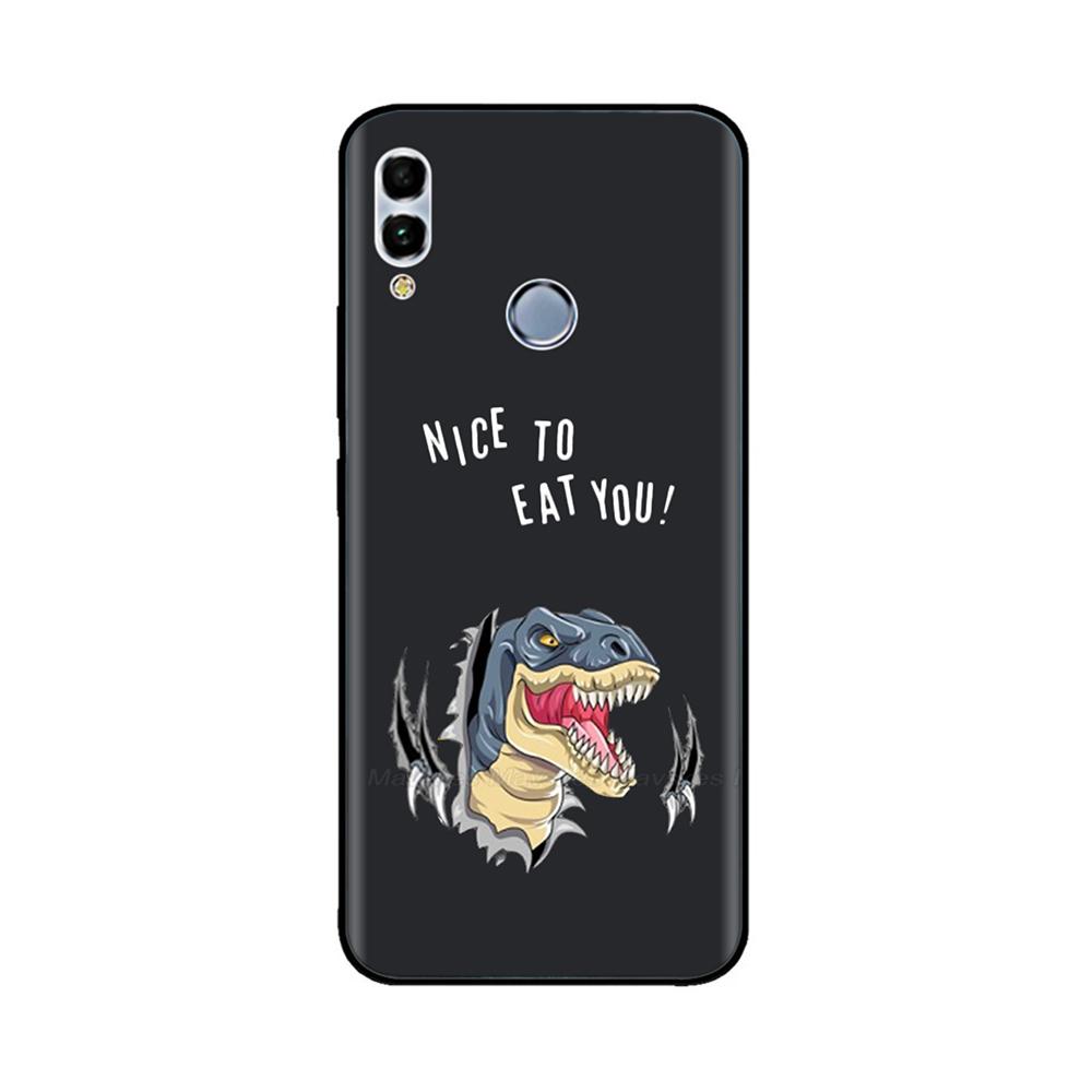 For Huawei P Smart 2019 6.21" Soft Black Silicone Phone Back Cover Case For Huawei P Smart 2019 POT-LX1 POT-LX3 POT LX1 Case Bag