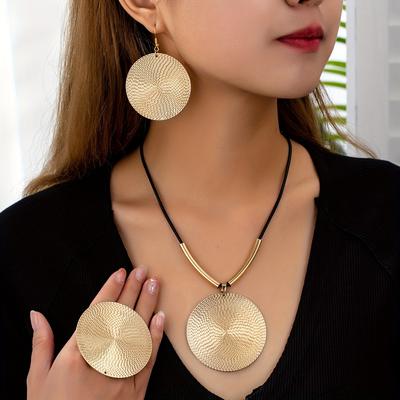 Modeschmuckset Halskette Ohrringe Ring Für Damen