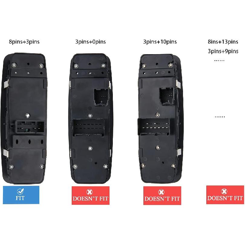 11 Metal P.Master Power Window Switch For 2011-2014 Dodge Charger,2011-20 Crysler 300,2015-17 Crysler 200.2016 Dodge Ram