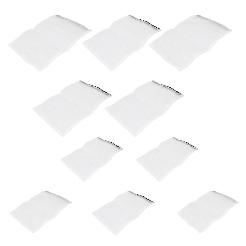 Aquarium Filter Material Pouches 10PCS Thickened Zipper Design For Aquarists Fine Mesh Design Perfect For Water Filtration