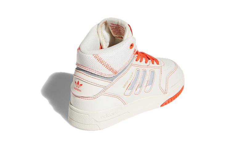 Adidas Originals Drop Step Casual High top Kids' Skateboarding Shoes Ecru Children Aged 3 7 Years Old FV5156
