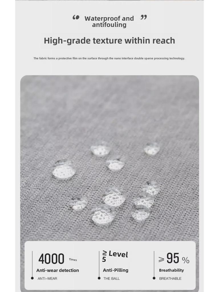 All-Season Waterproof, Non-Slip, Anti-Scratch Sofa Cover with Non-Sticky Fabric