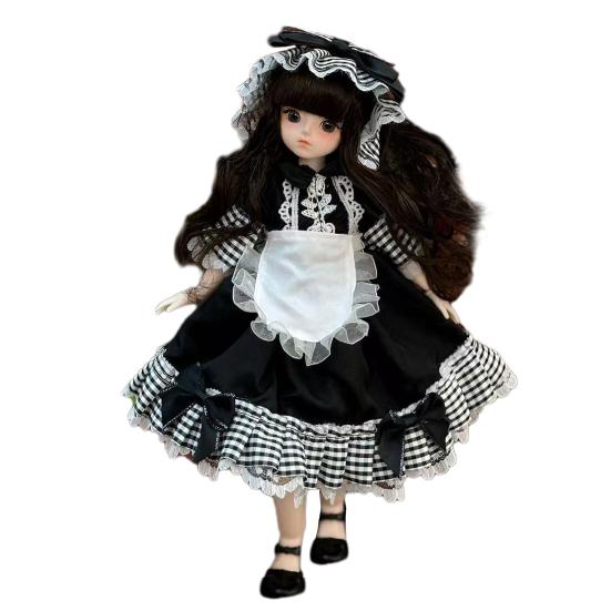 30cm Articulated Doll And Clothes Poseable Doll with Movable Joints Soft Cloth Clothing Collectible