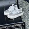 Platform white shoes women's 2025 new summer lace belt leather woven hollow breathable casual shoes sports board shoes