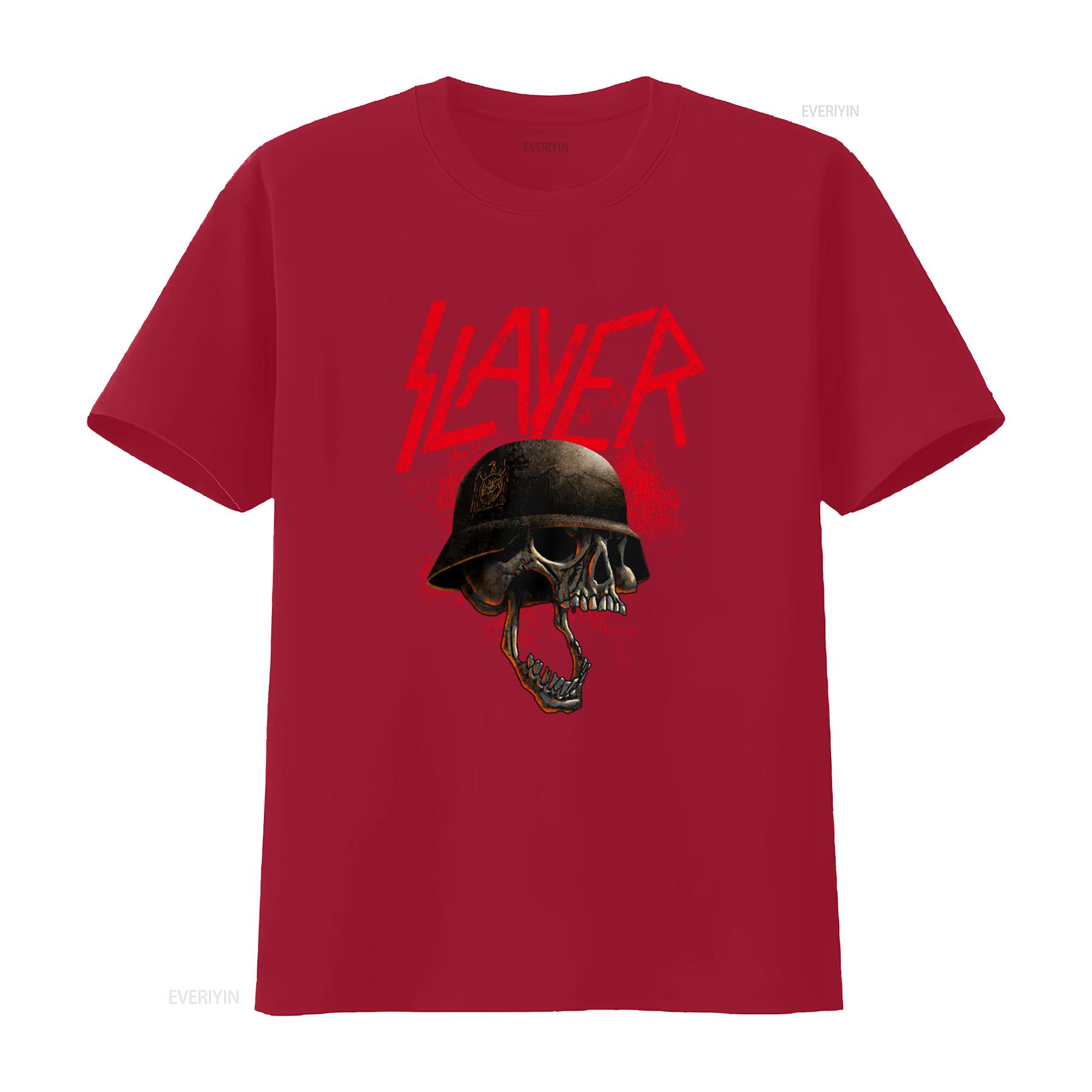 

Slayer Skull Tom Araya Dave Lombardo Kerry King OFFICIAL T Shirt for Men vintage Washed Breathable Stylish designer clothes S
