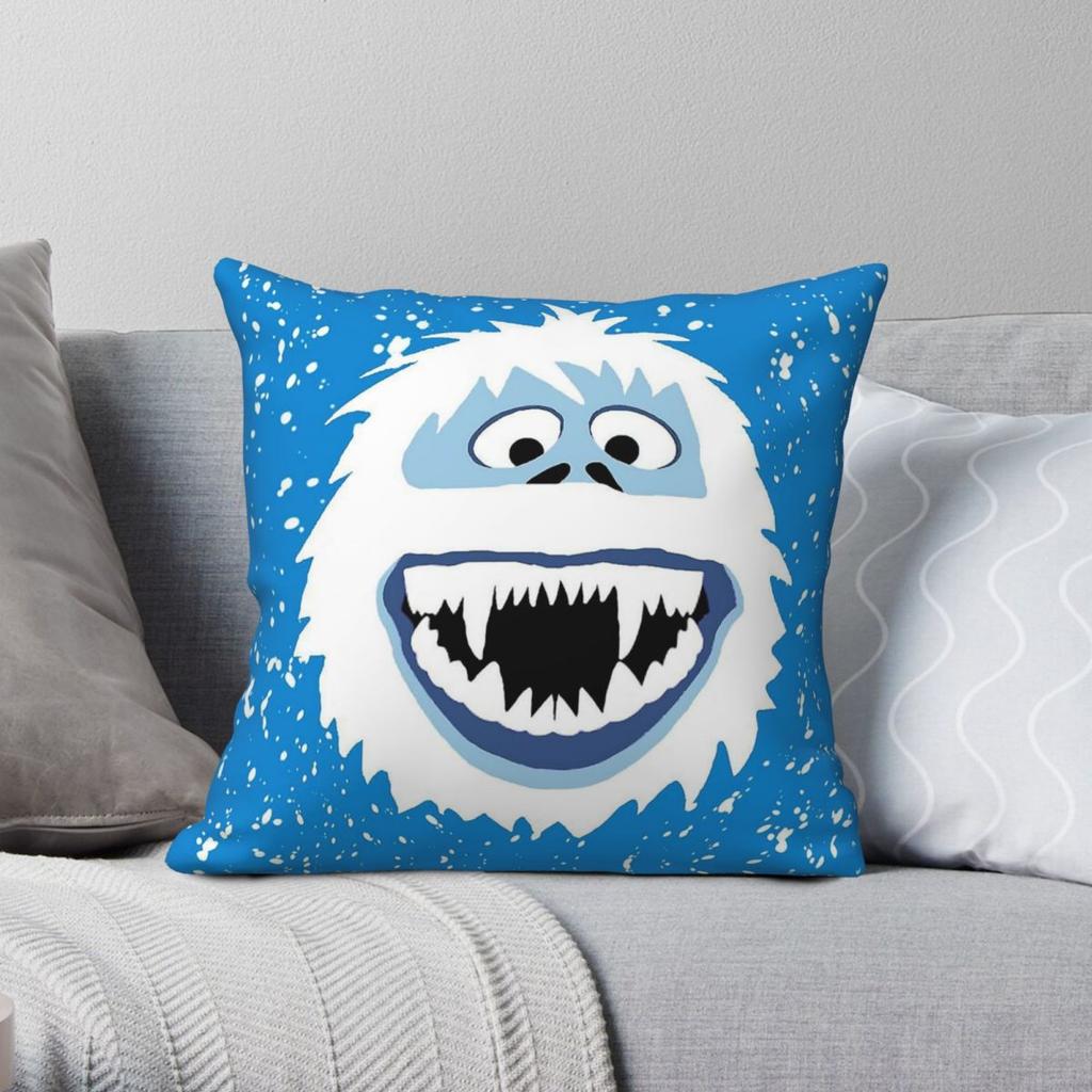 Rudolph Abominable Snow Monster Bumble Square Pillowcase Polyester Linen Velvet Pattern Zip Decor Bed Cushion Cover