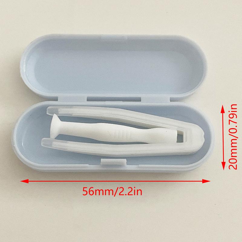 Tragbare Mini-Kontaktlinsenbox mit Spiegel Kunststoff-Kontaktlinsenbehälter Macaron-Farbe Linsenbox Pflegebox Reise Outdoor Zuhause Geschenk