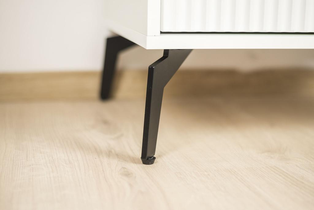 Loft furniture leg, black matte, height 15 cm