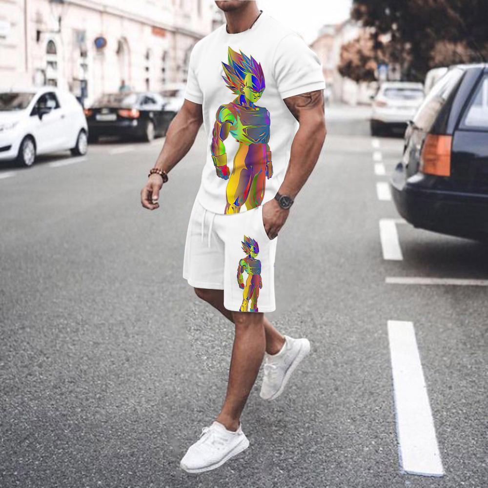 

Новый мужской комплект, летний комплект из двух предметов, баскетбольная спортивная одежда, футболка, шорты, модный бренд, дизайнерская одежда для бега 6XL