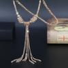 Geometric Pendant Necklace With Large And Small Squares