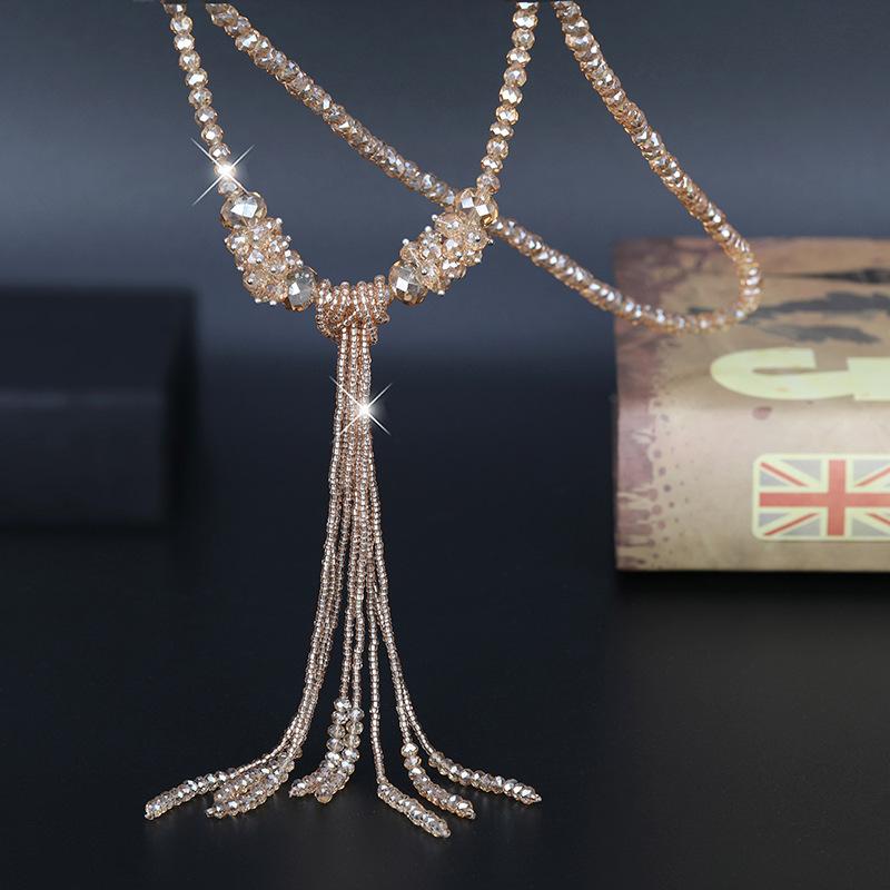 Geometric Pendant Necklace With Large And Small Squares